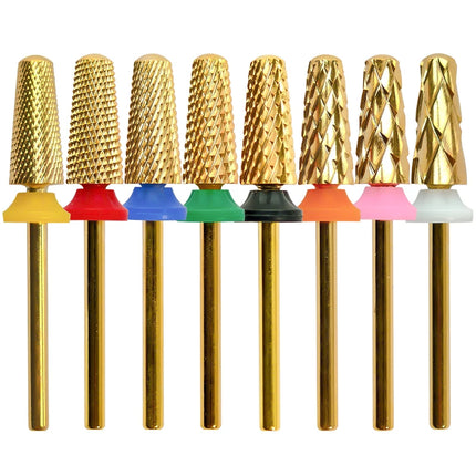 Tapered Barrel Nail Drill Bits Carbide Nails Grinding Head Milling Cutter 4XC Hard Soft Gel Removal Polishing DIY Tools
