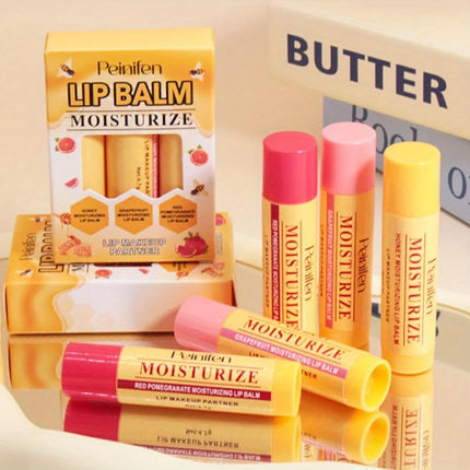 3-Pack Moisturizing Lipstick Hydrating Moisturizing Anti-Dry Crack Moisturizing Lipstick Set
