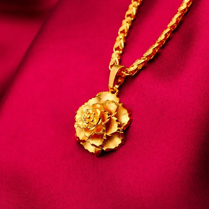Women's 18K Gold Fish Necklace, AU750 Fashionable Stamen Pendant, Gift for Female Friends.