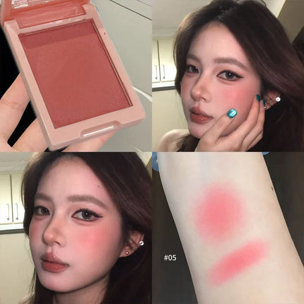Sweet Orange Blusher Makeup Blush Mashed Potato Latte Nude Cheek Color Face Contour Brighten Lasting Rich Color Rouge Cosmetics