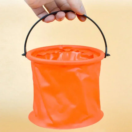 1pc Beach Sand Bucket Toy Collapsible Bucket Gardening Tool Outdoor Pool Play Tool Kids Summer Water Fun Toy Birthday Gift