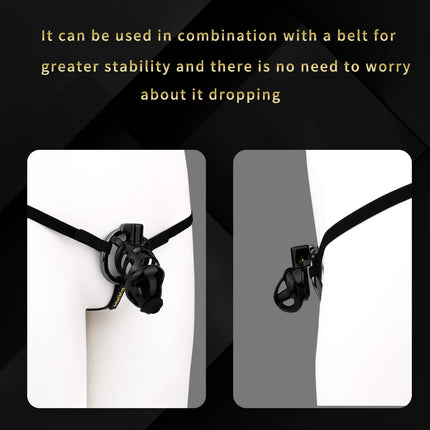 LICKER Strapon Resin Chastity Cage With Aluminum Alloy Penile Ring Silicone Catheter Dick Pleasure Cock Restrict For Asceticism