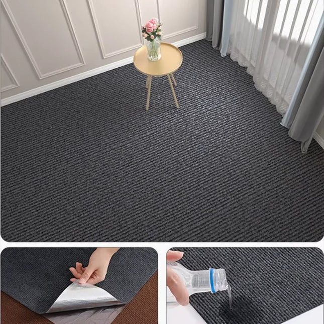 Self-adhesive Carpet Living Room Kitchen Rugs for Bedroom Water Uptake Home Decor Solid Color Bathroom Staircase Rug Decoration