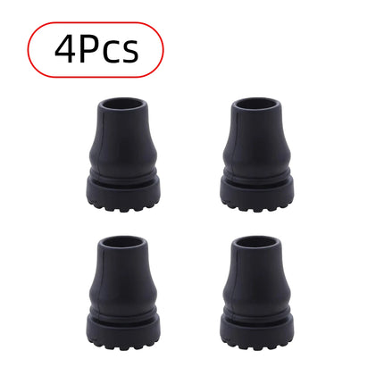 4Pcs 16-22mm Anti Slip Rubber Pads Cover Canes, Crutches, Bottom Pads, Protective Covers, Climbing And Hiking Poles, Tips