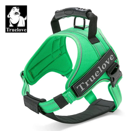 Truelove Dog Harness No-Pull Reflective Stitching Night Visibility Outdoor Adventure Big Dog Harness Match Puppy Vest TLH5753