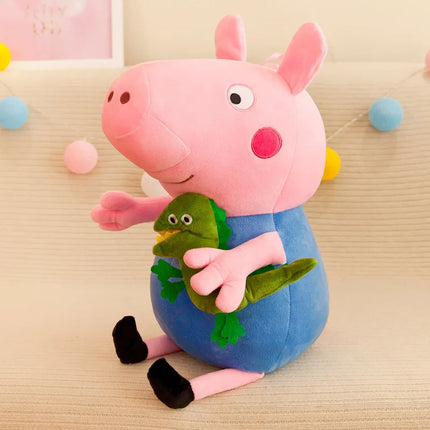 New Peppa Pig and George family cartoon plush toy dolls, blue and pink pig dolls, festival gifts, dolls, birthday gifts