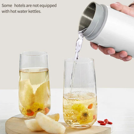 Portable Electric Kettle travel Kettle Stainless Steel Mini Electric Water Bottle Cup For Boil Hot Water Baby Milk Powder