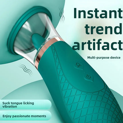 Clitoris Licker Tongue Vibrator Nipples Stimulator Orgasm Vagina Sucking Massager Sexy Toys For Women Female Masturbator
