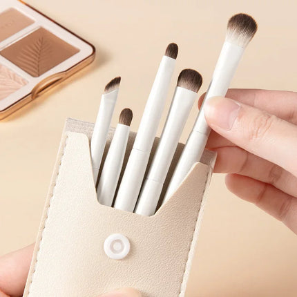 Cloud Porcelain 8-Piece Eyeshadow Brush Set Soft Bristle Blade Edge Eyeshadow Brush Nasal Shadow Brush Eye Makeup Diffusion Brus