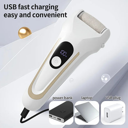 USB Electric Callus Remover Professional Rechargeable Foot File Grinder Pedicure Machine for Cracked Dead Skin And Heel Scrubbin