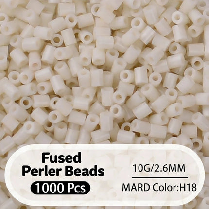 2.6mm Bulk Black&White Color Series Perler Beads Refill Pack 1000pcs Fusible DIY Art Craft Fuse Beads for Mosaic Puzzle