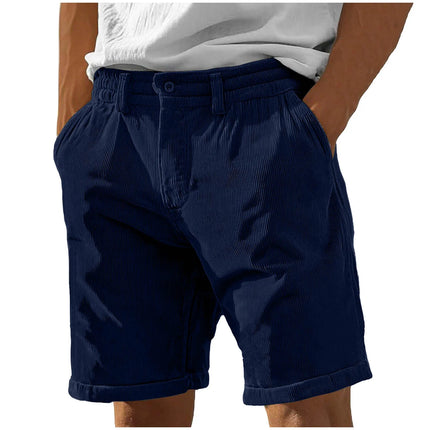 2026 New Men's Retro Corduroy Casual Shorts Men Fashion Solid Sweatpants Harajuku Corduroy Short Pants New Men Clothing Roupas
