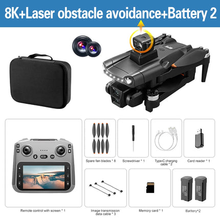 Lenovo V198MAX Drone GPS 8K HD Aerial Photography 4K Dual Camera Brushless Quadrotor Laser Obstacle Avoidance Aerial Optical toy