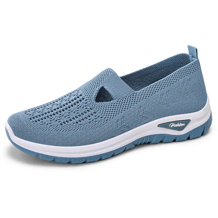 2025 New Mesh Women Vulcanized Shoes High Quality Women Sneakers Slip On Flats Shoes Women Loafers Plus Size 42 Walking Flat