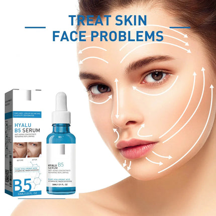 1/3/5pcs B5 Shrink Pores Serum Pure Hyaluronic Acid Lifting Firming Fine Lines Reduce Lightening Dark Circle 30ML Hyalu Essence