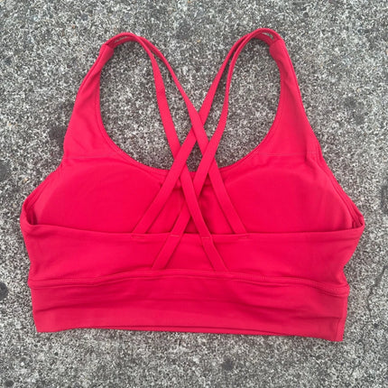 Solid Color Fitness sport Bra Women Cross soft high strength Tight Top Comprehensive Training Gym Yoga Underwear With Chest Pad