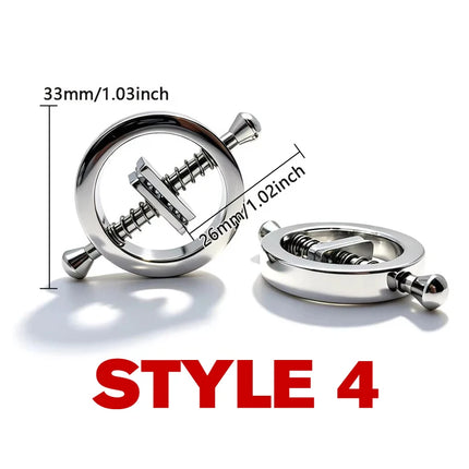 1 Pair Metal Nipple Clamps Breast Clip Slave Chest Stimulator Adult Games Erotic Product BDSM Sex Toys For Women