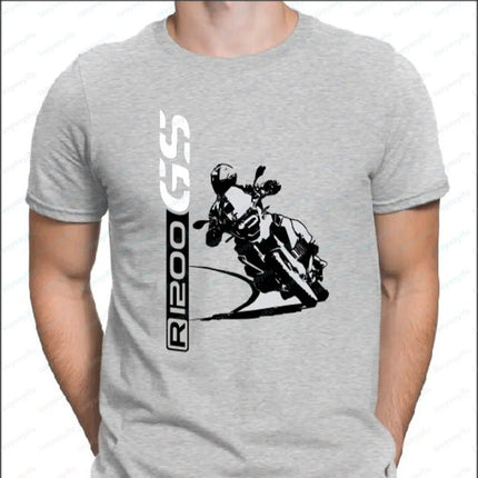 For 1200 GS Fans T-SHIRT Motorrad Motorcycles Shirt R1200GS Graphic T Shirts Motorcycle Enthusiast cotton Short-sleeve tee tops