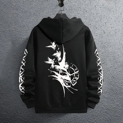 2025 Brand New Black Sweatshirts Autumn Winter Male Daily Casual Sporty Jogging Hoodie Men's Outwear Fashion Pullover