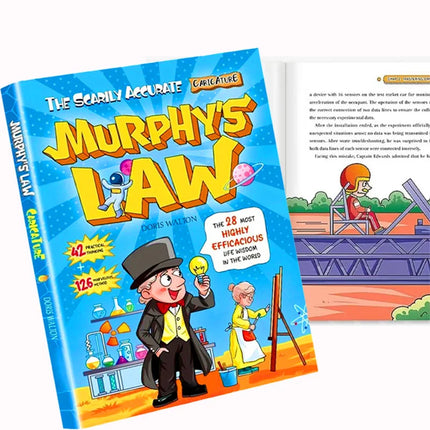 Murphy‘s Law Comic Book For Kids,A Graphic Novel Explaining Life Principles for Children 8-12 Years,Fun Science Picture Books
