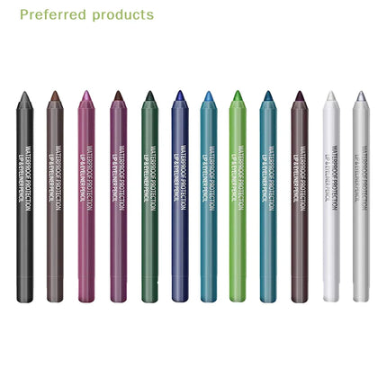1Pc 14 Colors Eyeshadow Pen Multifunctional Highlighter Pearl Glitter Eyeliner Gel Eye Makeup Pen Monochrome Highlighter