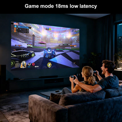 Everycom HQ11W Projector 3600 ANSI Full HD 1080P 4K Decoding HDR10 15dB Low Noise Android 15 Smart TV Beamer for Home Cinema