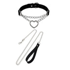 Black chain heart