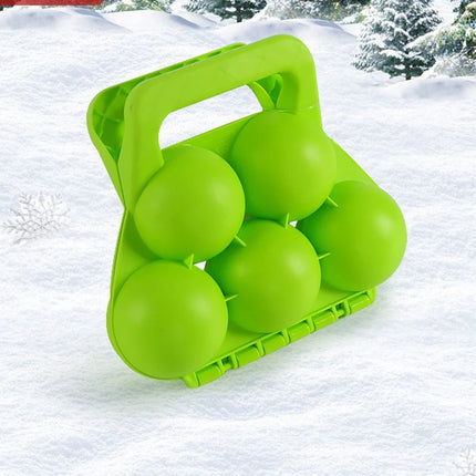 Snow Mold Snowball Maker Snow Toys Winter Snow Mold Tongs 5 Ball Clip Shape Cartoon Snow Sand Clip Mold Kid Snowball Fight
