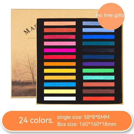 Artist Soft Oil Pastel Set 12/24/36/48 Colors Professional Painting Drawing Graffiti Crayons Students Beginner Art Stationery