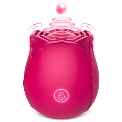 Sucking Vibrator Rose Sex Toy Rose Toy Clitoral Vibrator for Women with 7 Mind-Blowing Modes Clit Sucker Nipple Stimulating Toys