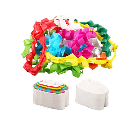 12pcs/set Magic Tricks Multi-color White Mouth Coils Paper Streamers from Mouth Magic Prop Magician Supplies Toys