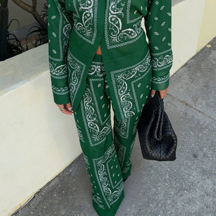 Fashion Lightweight Floral Print Oversized Coat & Square Scarf Skirt & Long Pants For Women Lady 2026 Holiday Streetwear Outfits