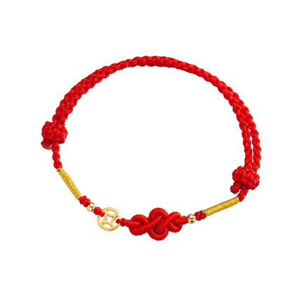 Fashion Simple Lucky Knot Red Rope Bracelets for Women Men Handmade String Adjustable Bracelet Friendship Amulet Jewelry Gift