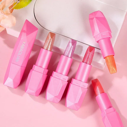 6 Colors Quicksand Golden Lipstick Fine Glitter Lipstick Moisturizing Silky Mermaid Aureate Long-Lasting Waterproof Lip Makeup