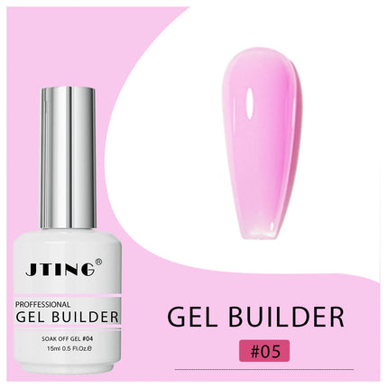 JTING 1pc 15ml Professional Quality 16colors Biab Gel Builder in a Bottle Nail Extension Vegan Cruelty Free Gel Polish