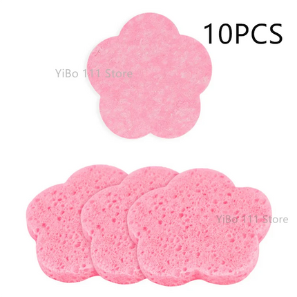 5/10/20/50PCS Flower Shape Compress Face Wash Puff Sponge Face Wash Puff Foaming Face Puff Cosmetic Puff Face Cleansing Sponge