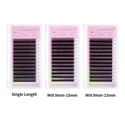 ANNAFRIS 6D W Lash Extensions Natural Soft Premade Volume Fans  6D W Easy Fan Eyelash
