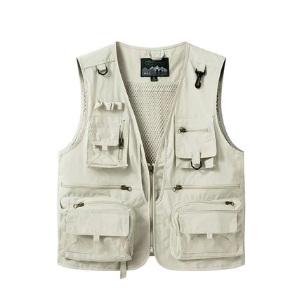 2026 Spring/Summer New Multi-Pocket Outdoor Workwear Tank Top Mesh Breathable Photography Fishing Tactical Vest