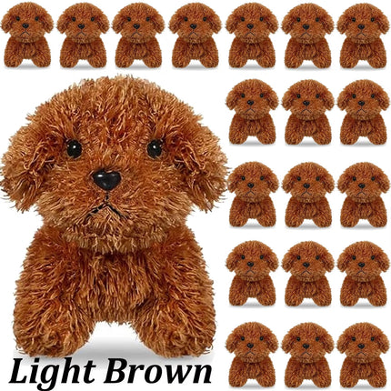 12-24PCS Teddy Dog Plush Toys Stuffed Puppy Dogs Soft Poodle Doll Animal Pet Toy for Adopt a Puppy Party Favors Birthday Gifts