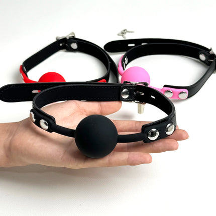 Soft Silicone Gag Ball Sex Toys High Quality Open Mouth Gag BDSM Bondage Mouth Ball Woman Couples Adult Sex Games Erotic Toys