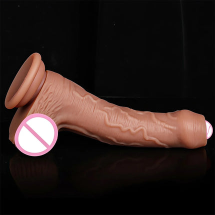 Silicone Real Big Thick Strap on Penis Foreskin Dick Anal Dildo Dilldo Masturbators Adult Sexy Toys for Women Men Girls Sexshop