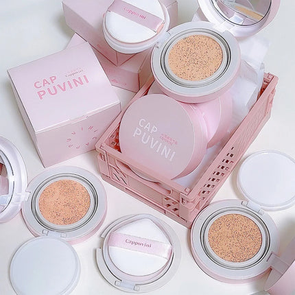 Air Cushion Natural Moisturizing Foundation Concealer Whitening Oil-control Korean Makeup BB Cream with Cosmetics Puff
