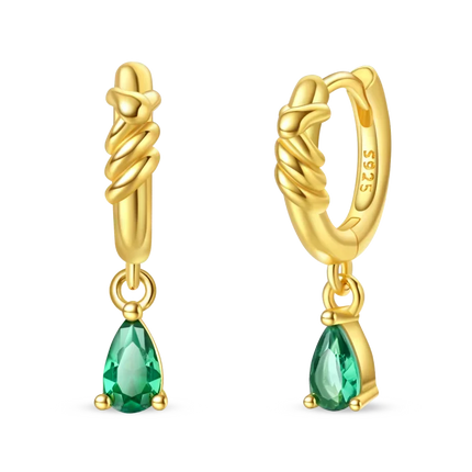 925 Sterling Silver Gold Pearl Hoop Earrings Pave Large Circular Shape Earring Gift for Women Jewelry Anniversary Wedding
