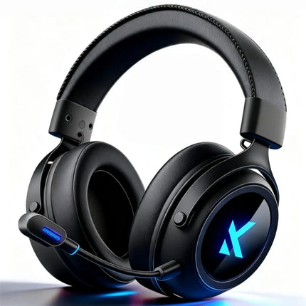 MCHOSE X9 Wireless Headworn Game Headset Bluetooth 2.4G Three Mode E-sports Noise Reduction Headset Desktop Computer Headset FPS