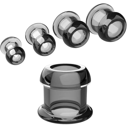 4 Sizes Transparent Hollow Anal Plug Dilator Silicone Butt Plug Speculum Peeking Anal Prostate Massage Sex Toy For Woman Men Gay