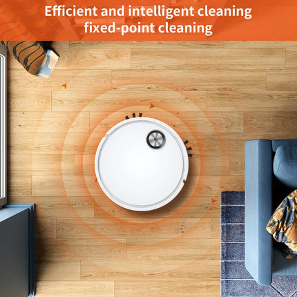 Robot Vacuum and Mop Combo, 2 in 1 Robotic Vacuum Cleaner with ，App/Remote, Strong Suction, Slim, Ideal for Hard Floor, Pet Hair