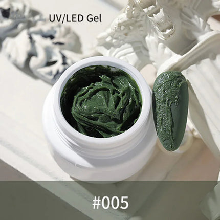 1Jar Drawing Carving Gel Nail Plaster Effect 3D Sand Texture Relief No need Wash Gel Polish UV LED Nails polish Lacquer Varnish