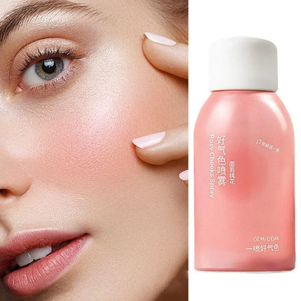 New Liquid Powder Blusher Rosy Cheeks Spray 30ml Waterproof Facial Shadow Highlight Nose Lasting Brightening Rouge Student Girl