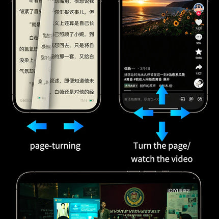 NEW JX-12 Roller Fingertip Ring Remote Control Wireless Bluetooth Mobile Selfie with Mice Video Automatic Page Turner Browsing