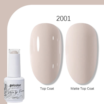 Arte Clavo TPO FREE HEMA FREE Gel Nail Polish UV Multi Use Semi Permanent Soak Off Autumn Winter Nail Art Hybrid Varnish 15ml